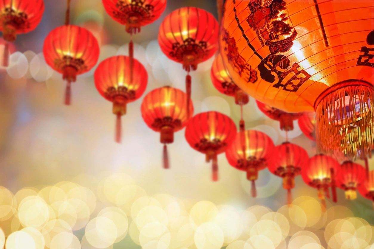Asian lanterns for Vietnamese New Year