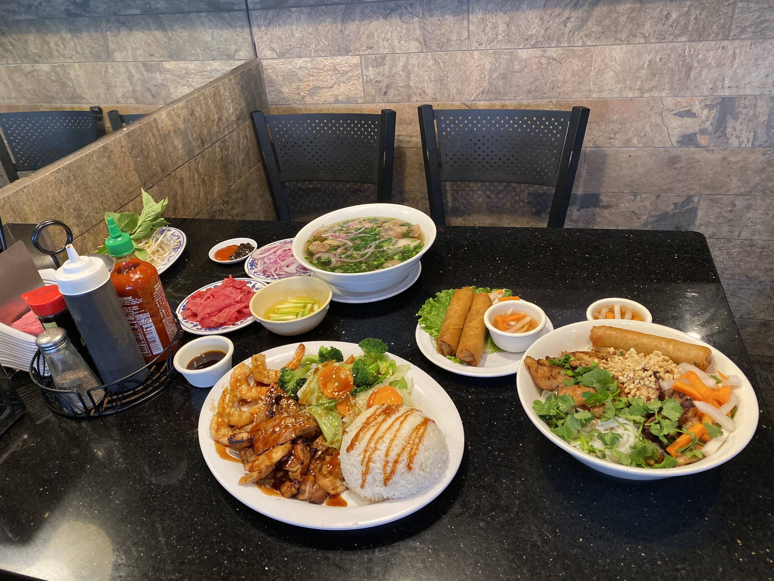 various Pho 95 dishes