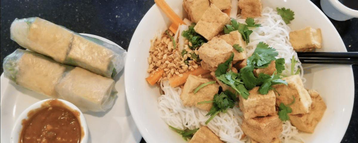 vegetarian dish at Pho 95: Bun Dau Hu
