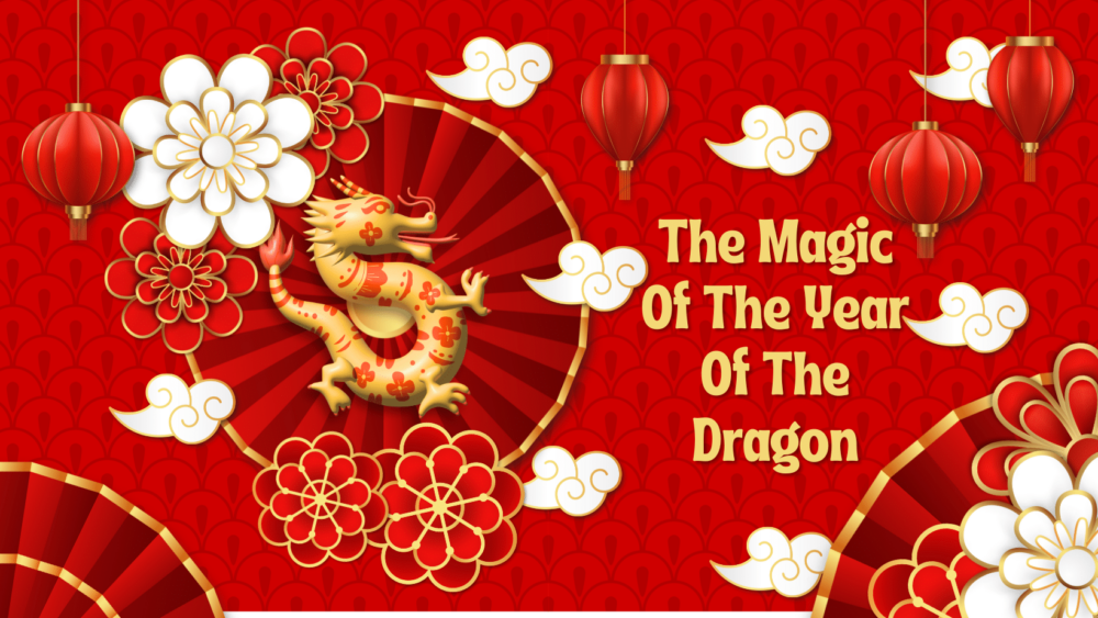 Year of the dragon. Lunar New Year concept